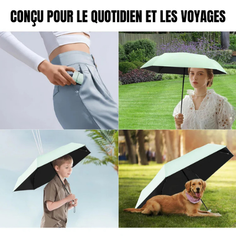 Mini-parapluie DEROL™| Facile à emporter avec vous et donc toujours au sec (1+1 GRATUIT)