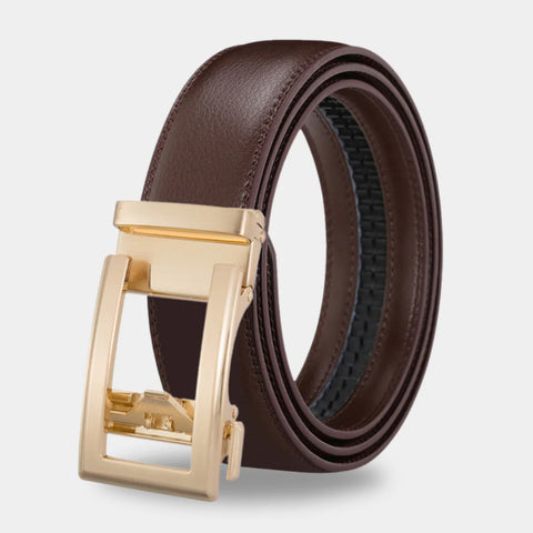 CEINTURE MAJESTIQUE : Ceinture automatique en cuir a clique simple pour femme