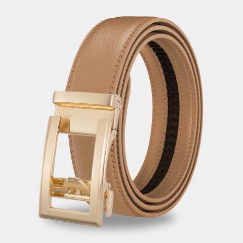 CEINTURE MAJESTIQUE : Ceinture automatique en cuir a clique simple pour femme