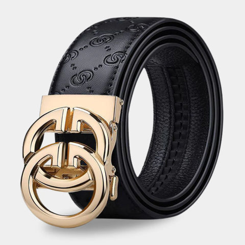 CEINTURE MAJESTIQUE : Ceinture automatique en cuir a clique simple pour femme