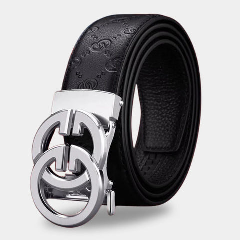 CEINTURE MAJESTIQUE : Ceinture automatique en cuir a clique simple pour femme